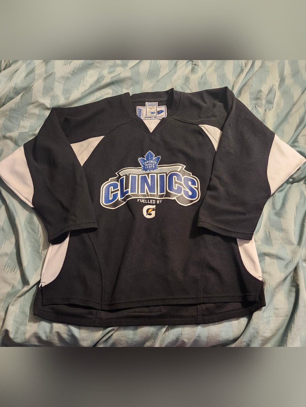 Official Toronto Maple Leafs‎ Clinics Jersey. Black Men's Size Small